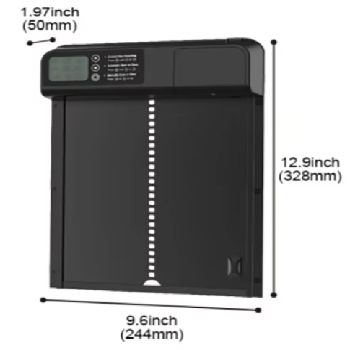 Avtomatska vrata za kokošnjake iz aluminija Črna barva